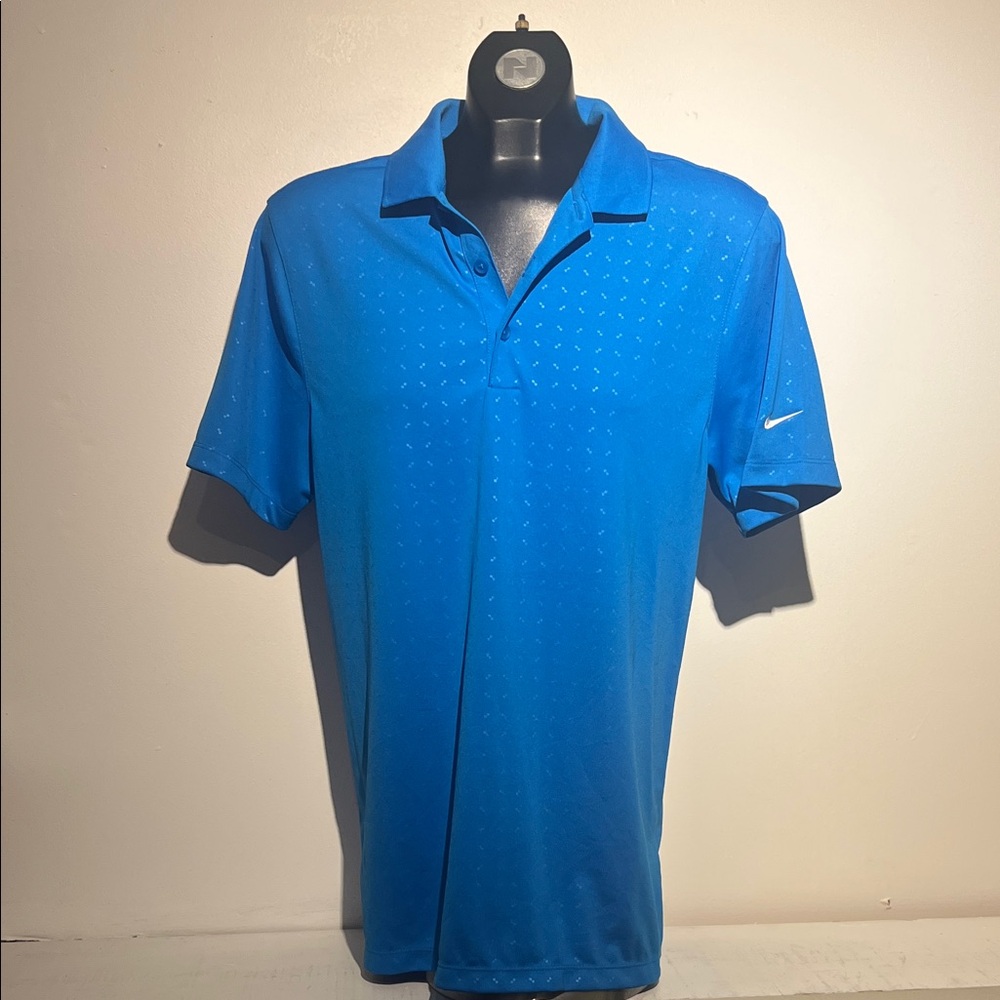 Nike Men's Vibrant Blue Polo Shirt